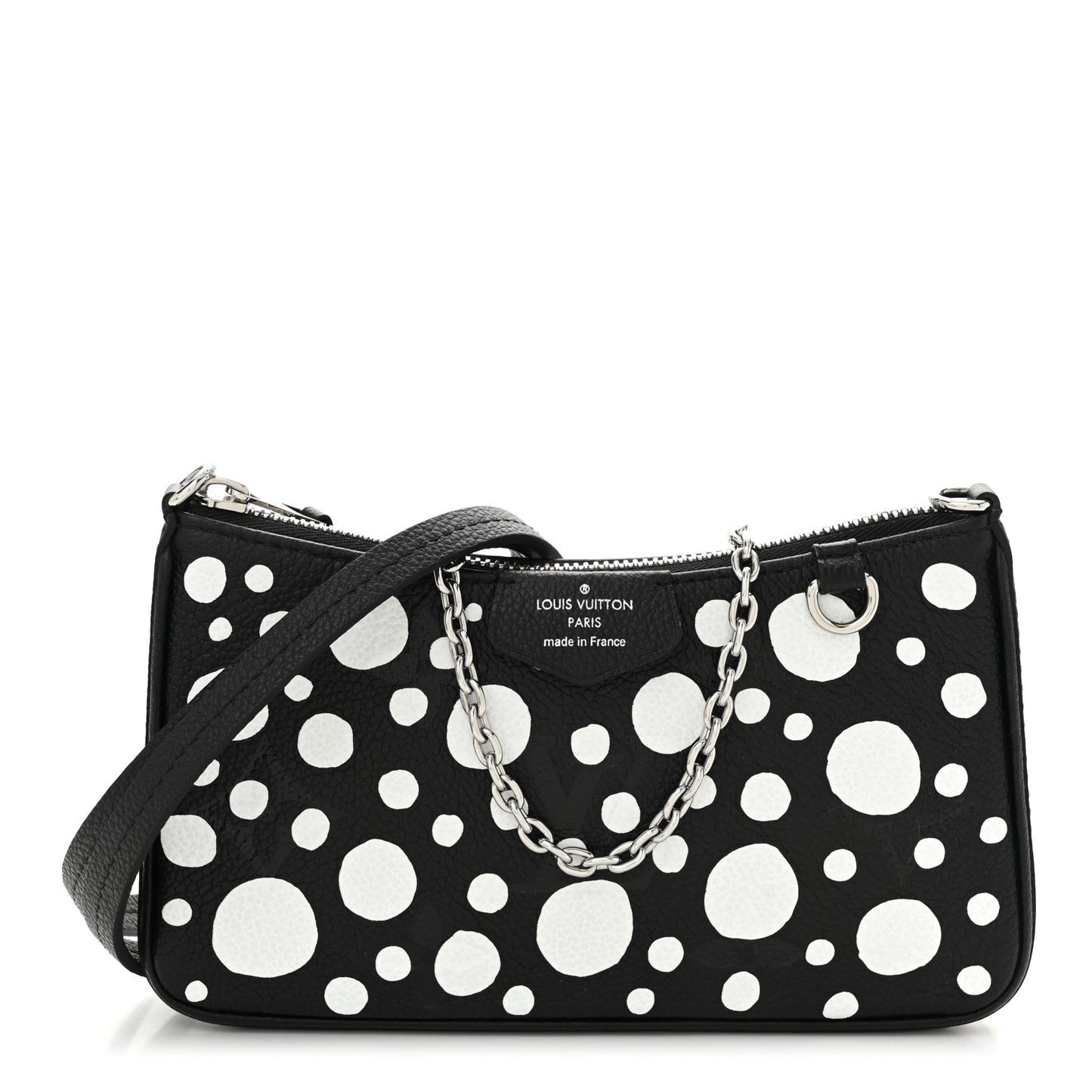 LV X YK Empreinte Easy Pouch On Strap Black White
