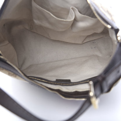Gucci Monogram Vintage Web Medium Hobo Dark Brown 4 of 12