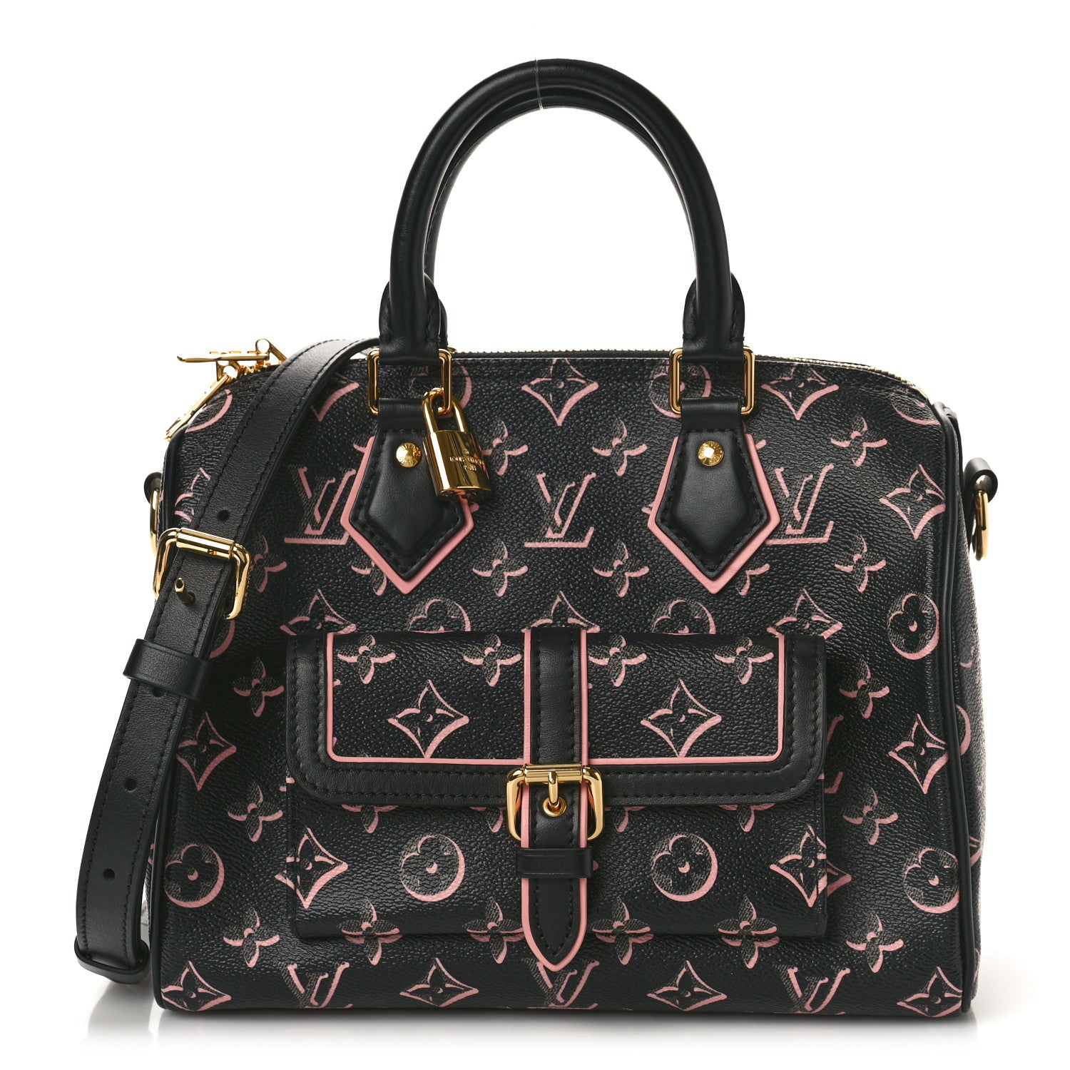 Louis Vuitton Monogram Fall for You Speedy Bandouliere 25 Black 1 of 9