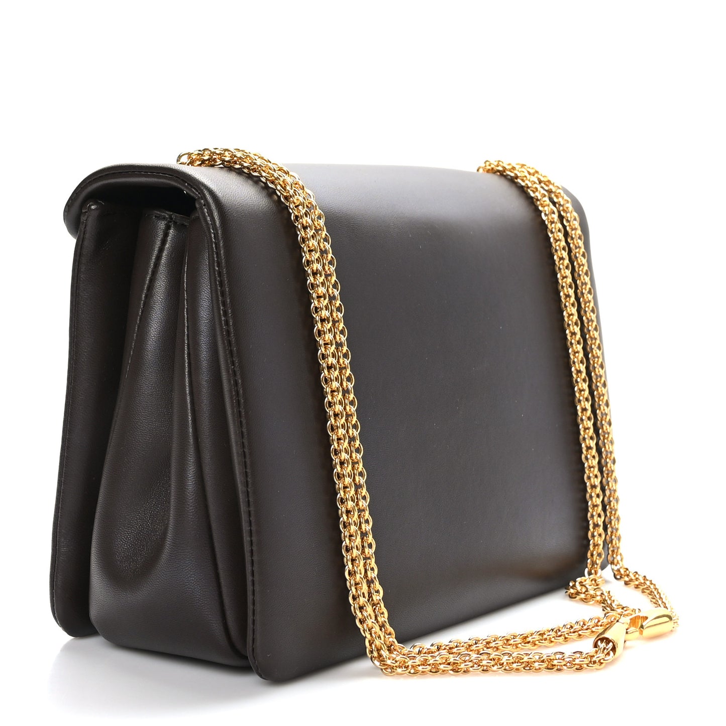 Nappa Medium One Stud Chain Shoulder Bag Fondant