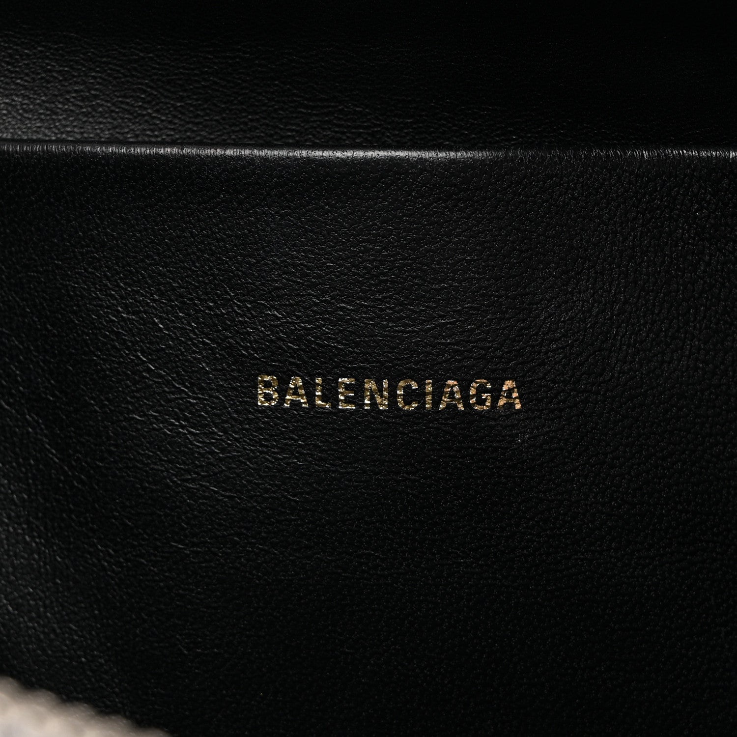 Balenciaga Calfskin Logo Large Zip Pouch White 6 of 8