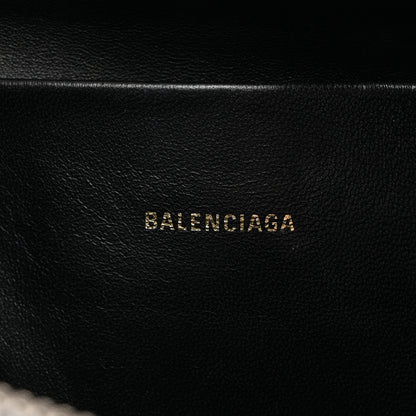 Balenciaga Calfskin Logo Large Zip Pouch White 6 of 8