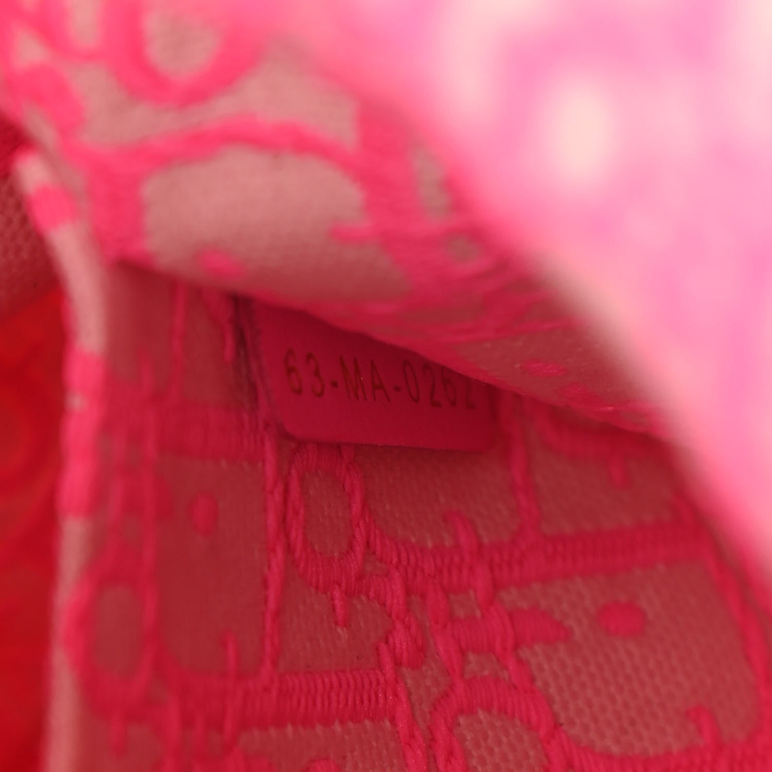 Christian Dior Wicker Oblique Medium Lady Dior Bag Fluorescent Pink 7 of 10