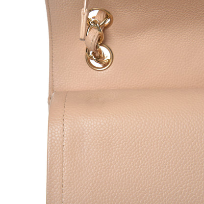 Chanel Caviar Quilted Jumbo Double Flap Beige Clair 8 of 13