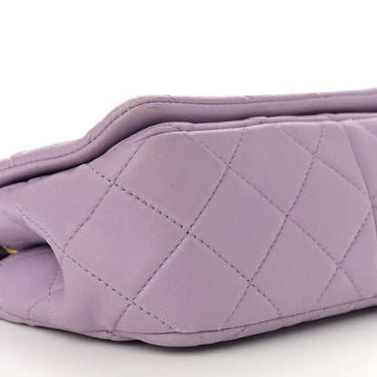 Chanel Lambskin Quilted Braided CC Small Flap Lilac 9 of 16