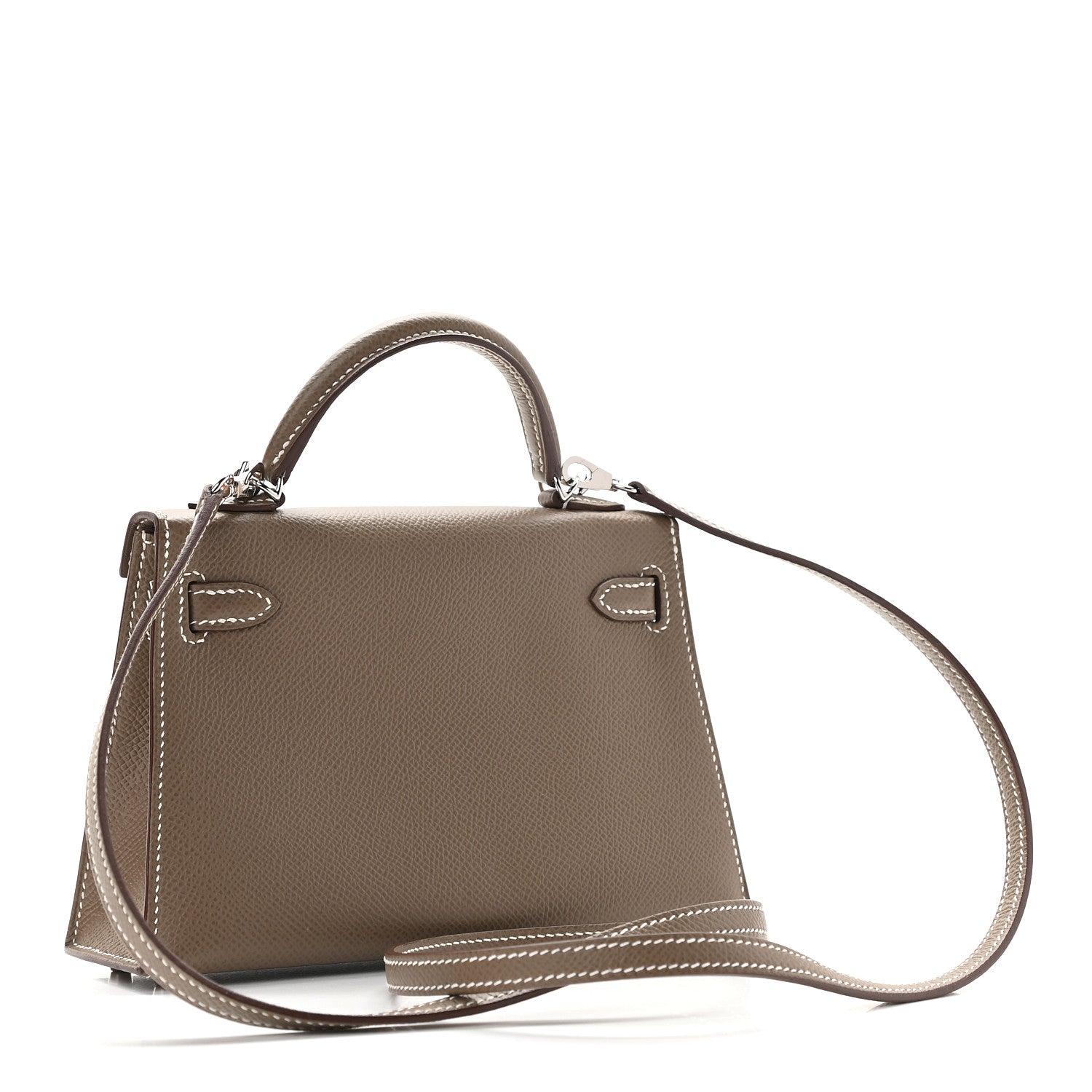 Hermes Epsom Mini Kelly Sellier 20 Etoupe 3 of 9