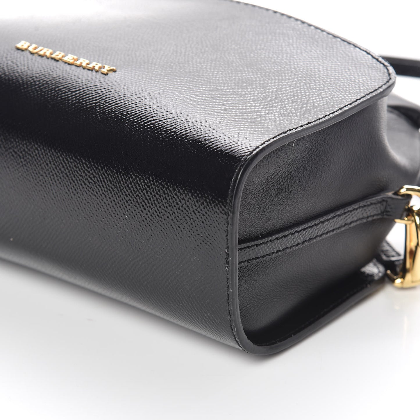 Patent Grained Calfskin Little Crush Black
