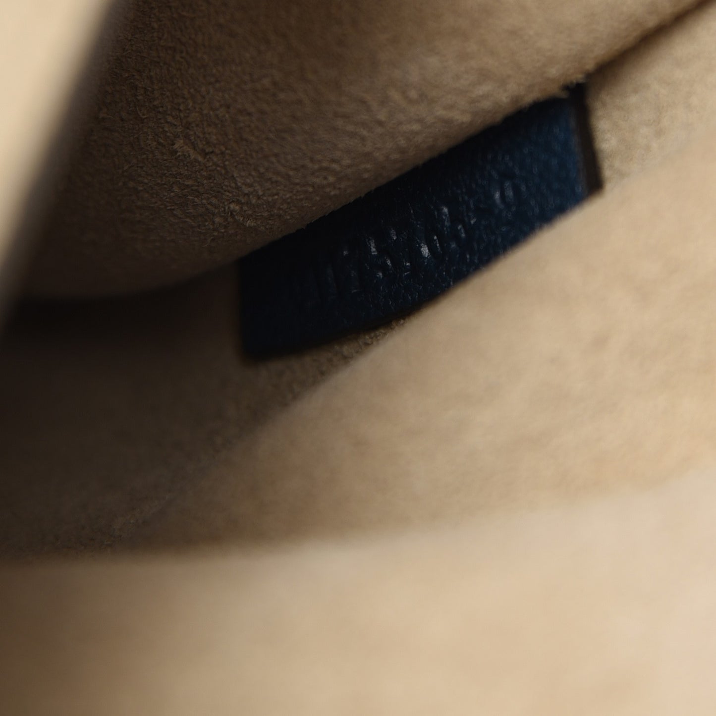 Grained Lambskin Drew Shoulder Bag Denim Blue