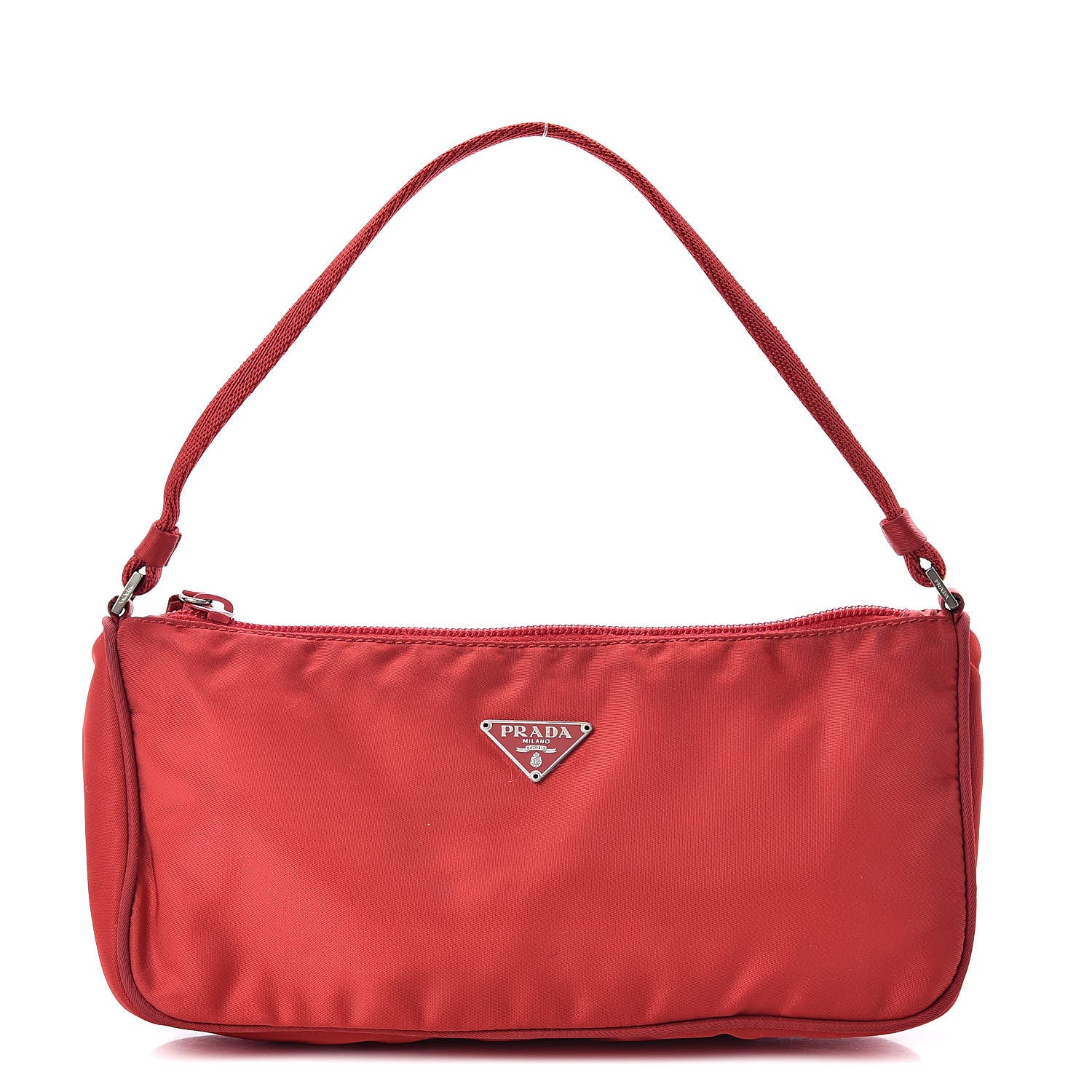 Prada Tessuto Nylon Pochette Bag Rosso 1 of 12