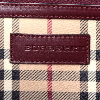 Burberry Haymarket Check Small Canterbury Tote Burgundy 5 of 10