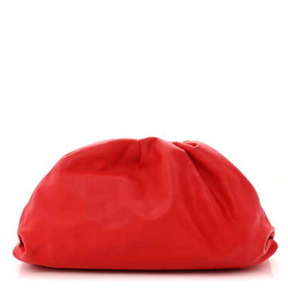Bottega Veneta Smooth Butter Calf The Pouch Oversized Clutch Bright Red 1 of 8