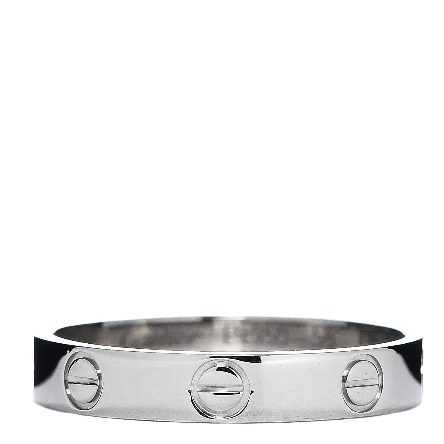 Cartier Platinum 3.5mm LOVE Wedding Band Ring 56 7.5 1 of 4