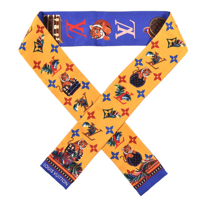 Louis Vuitton Silk Monogram Precious Tiger Bandeau Yellow 1 of 4