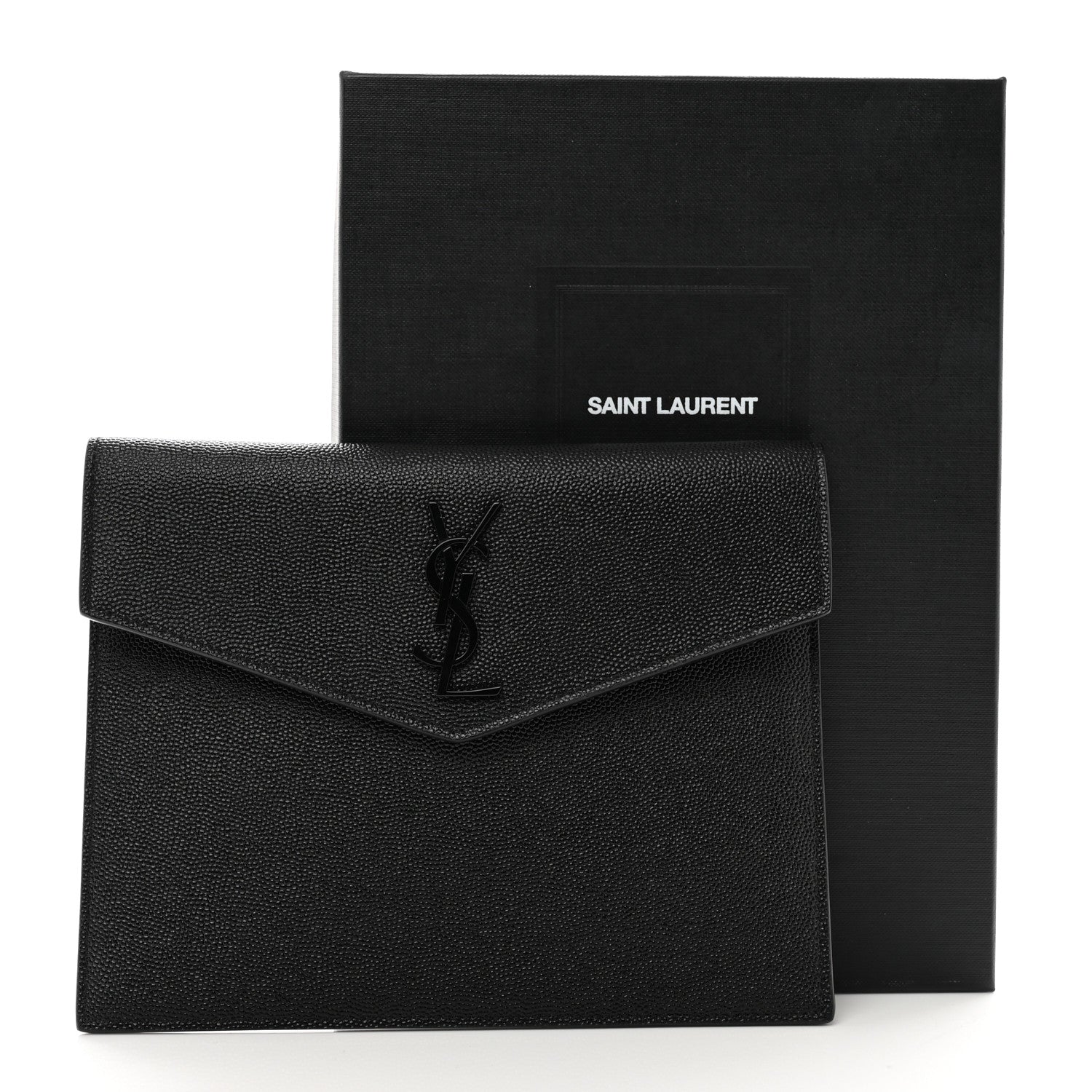 Saint Laurent Grain De Poudre Uptown Baby Pouch Black 8 of 8