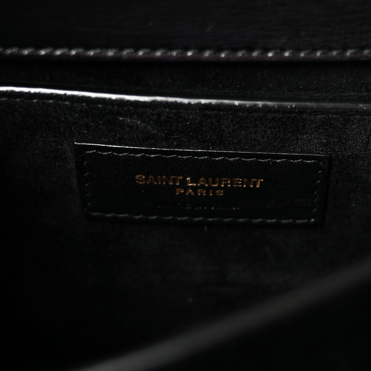 Saint Laurent Calfskin Medium Monogram Sunset Black 6 of 9