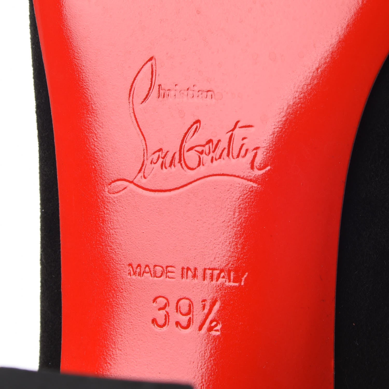 Christian Louboutin Veau Velours Viva 85 Pumps 39.5 Black 7 of 8