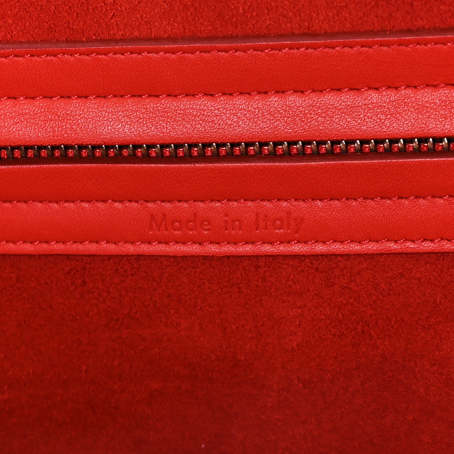 Celine Supple Calfskin Medium Phantom Luggage Vermillion 6 of 10