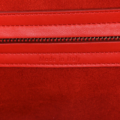 Celine Supple Calfskin Medium Phantom Luggage Vermillion 6 of 10