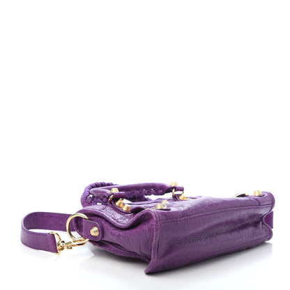 Balenciaga Agneau Giant 12 Gold Hardware Mini City Ultraviolet 4 of 9