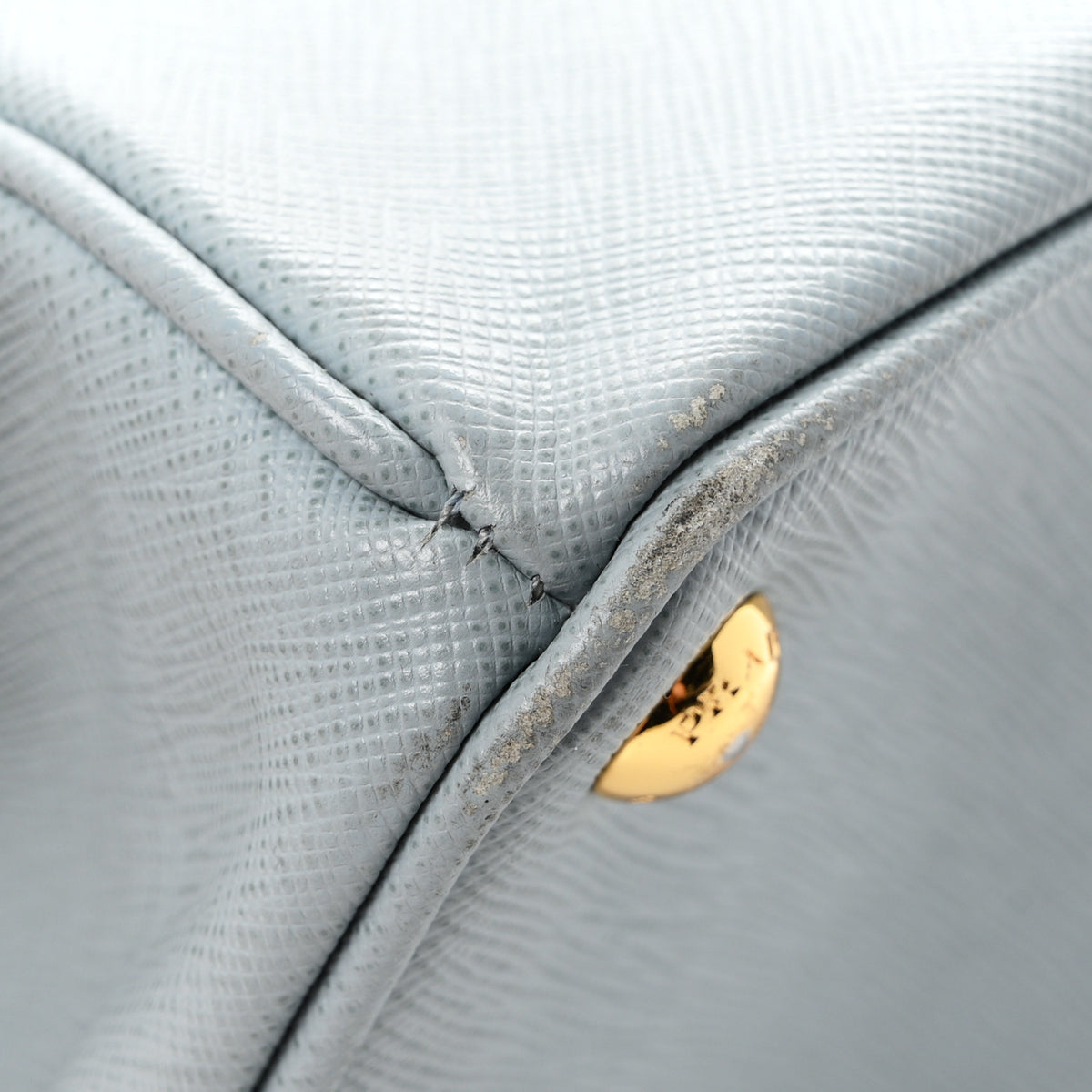 Prada Saffiano Lux Large Tote Lago 11 of 12