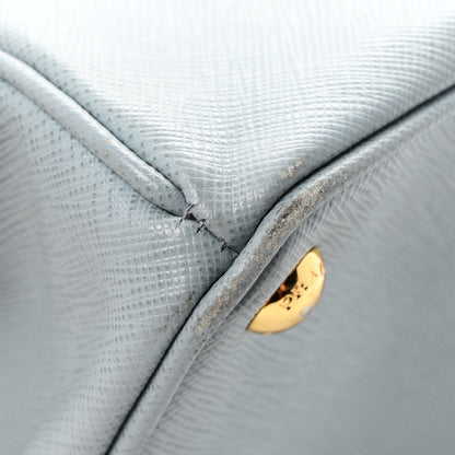 Prada Saffiano Lux Large Tote Lago 11 of 12