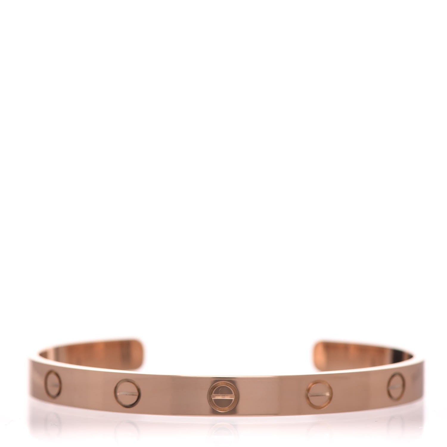 Cartier 18K Pink Gold LOVE Cuff Bracelet 18 1 of 7