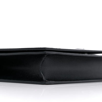 Saint Laurent Grain De Poudre Classic Monogram Kate Clutch Black 10 of 12