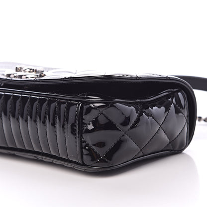 Chanel Patent Quilted Small Coco Boy Flap Black 10 of 12