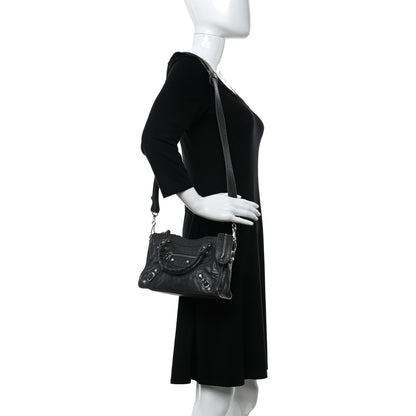 Balenciaga Agneau Giant 12 Silver Hardware Mini City Gris Fossile Anthracite 3 of 10