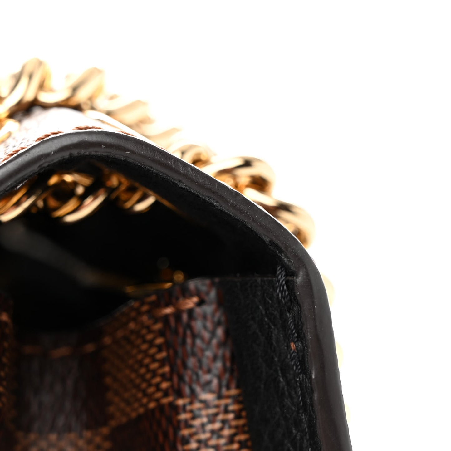 Damier Ebene Cuir Taurillon Wight Black
