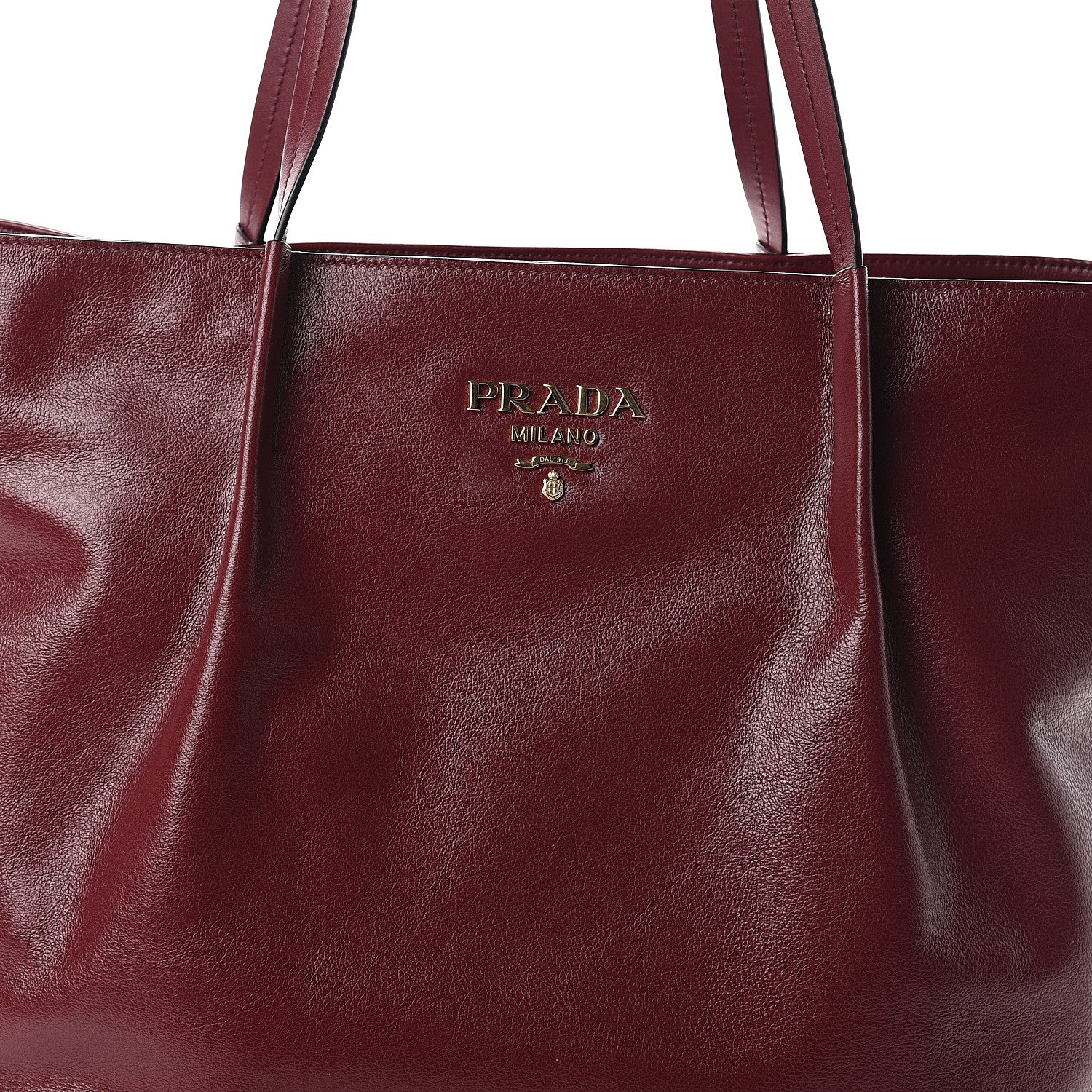 Prada Glace Calfskin City Calfskin Tote Cerise 6 of 8