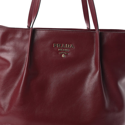 Prada Glace Calfskin City Calfskin Tote Cerise 6 of 8