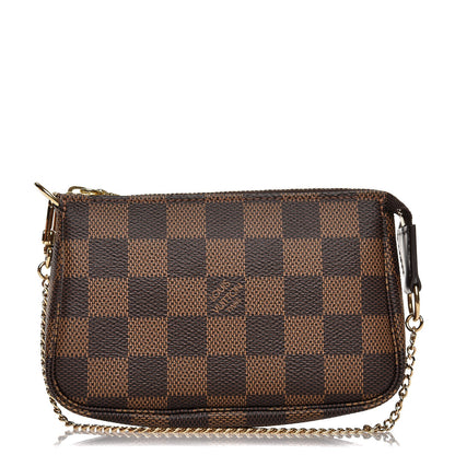 Louis Vuitton Damier Ebene Mini Pochette Accessories 1 of 8