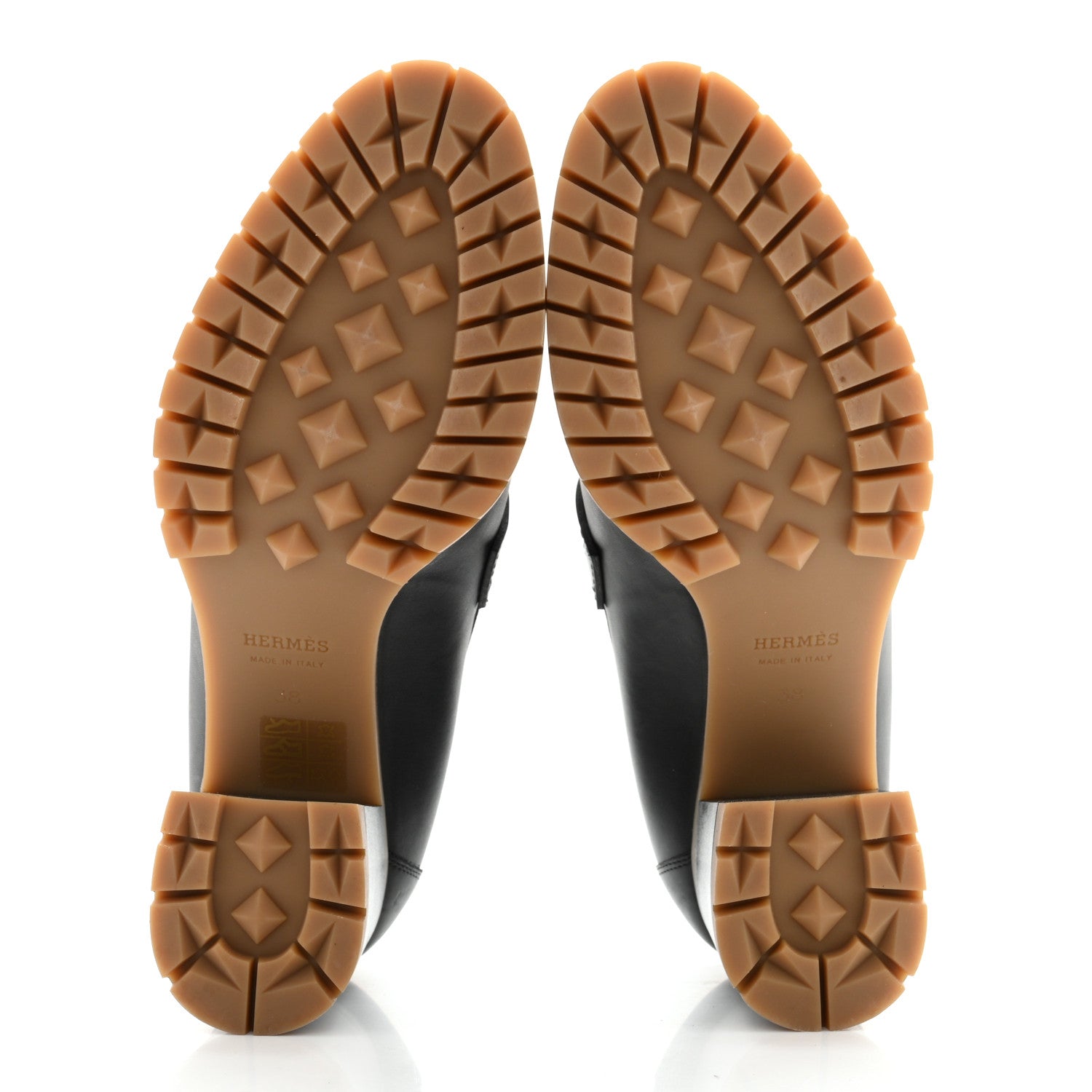 Hermes Calfskin Womens Foch 60 Pump 38 Black 5 of 11