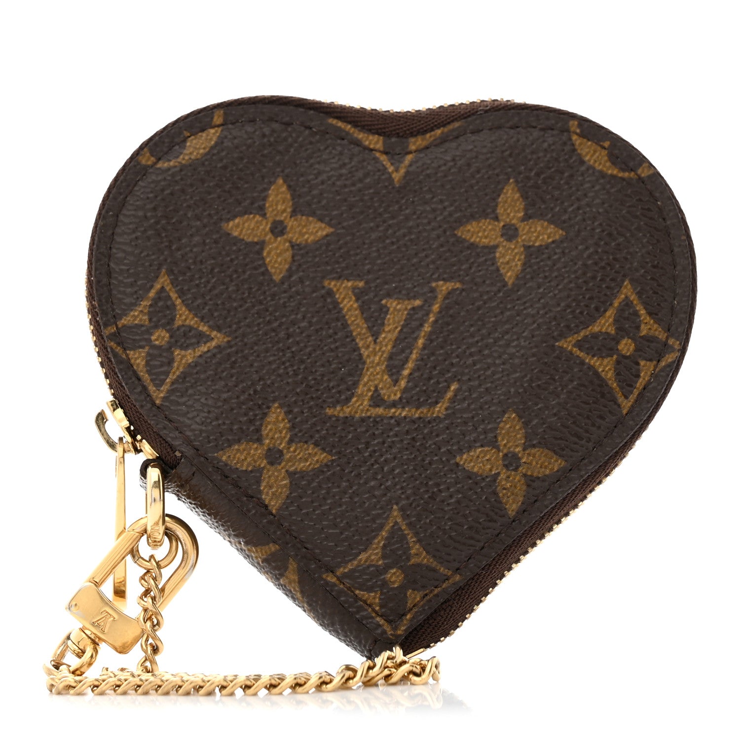 Louis Vuitton Monogram Leopard Coeur Heart Coin Purse Blanc Corail 1 of 7