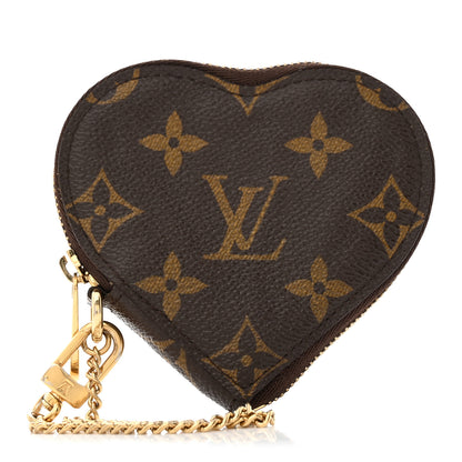 Louis Vuitton Monogram Leopard Coeur Heart Coin Purse Blanc Corail 1 of 7
