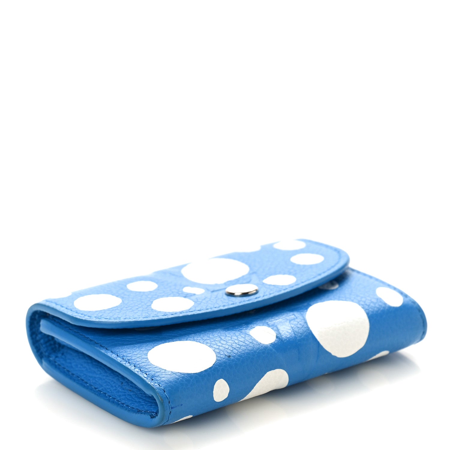 Louis Vuitton X YK Empreinte Painted Dots Rosalie Coin Purse Blue White 4 of 8