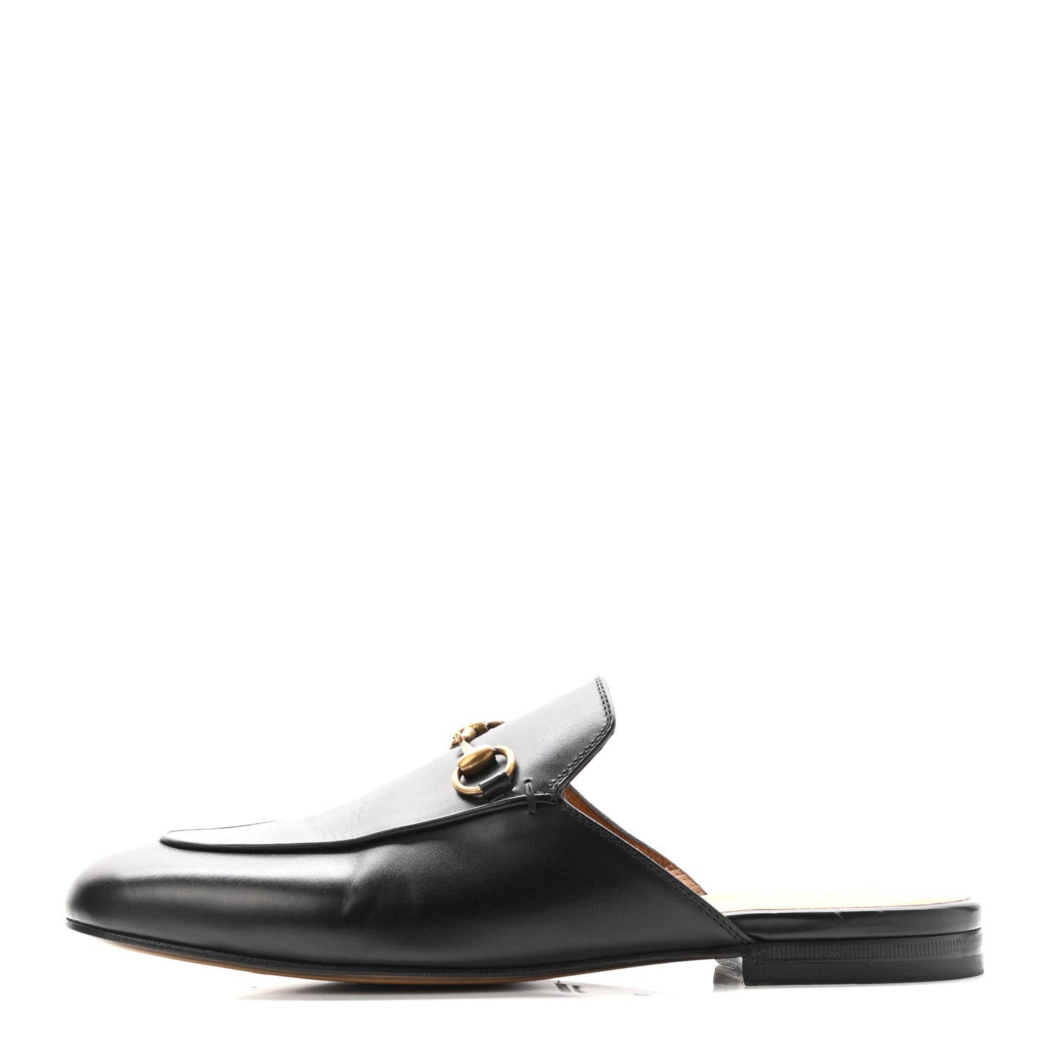 Gucci Calfskin Womens Princetown Slippers 38 Black 1 of 18