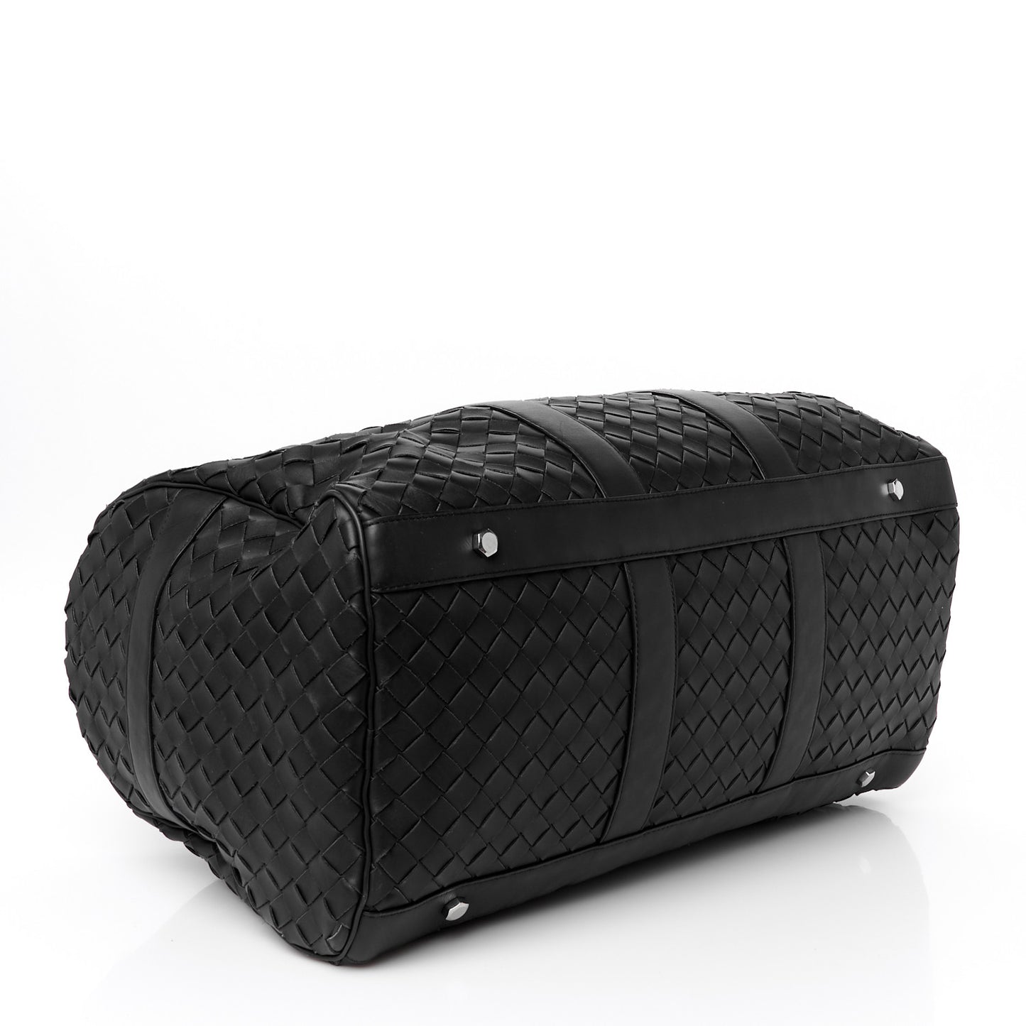 Nappa Intrecciato Duffle Bag Black