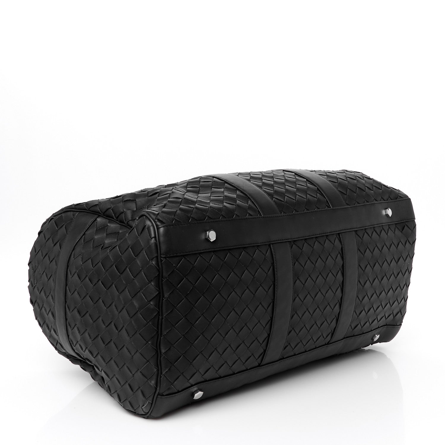 Bottega Veneta Nappa Intrecciato Duffle Bag Black 5 of 13