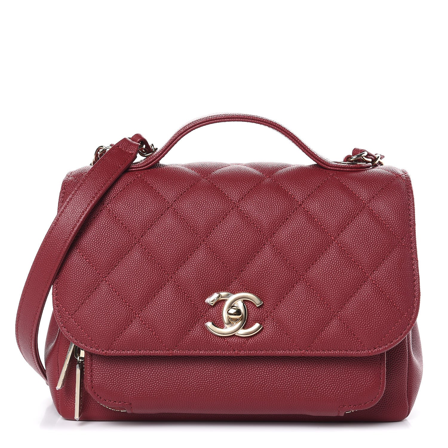 Chanel Caviar Quilted Medium Business Affinity Flap Burgundy 1 of 10