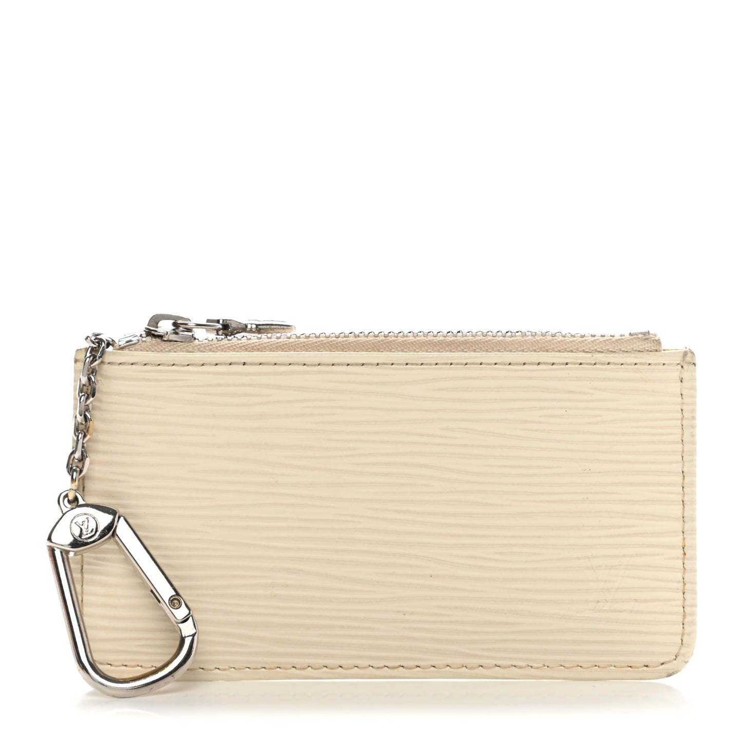 Epi Key Pouch Ivory
