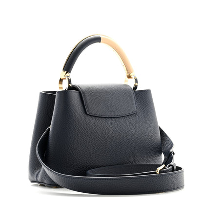 Louis Vuitton Taurillon Capucines BB Navy 3 of 9