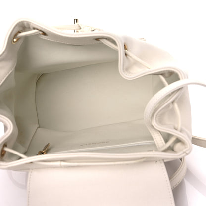 Chanel Caviar Quilted Business Affinity Backpack White 5 of 17