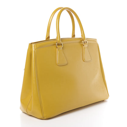Prada Saffiano Vernice Parabole Tote Mimosa 3 of 13