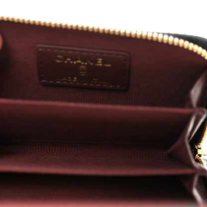 Chanel Caviar Quilted Zip Coin Purse Black 5 of 8