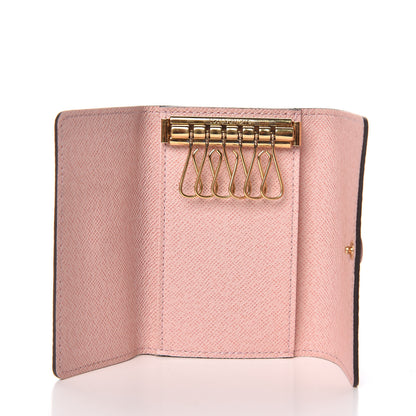 Louis Vuitton Damier Ebene Multicles 6 Key Holder Rose Ballerine 5 of 8