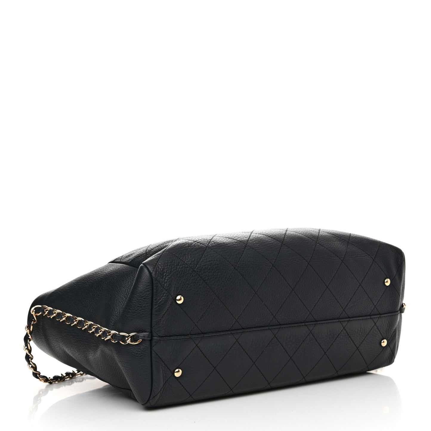 Bullskin Stitched Large Shopping Bag Black