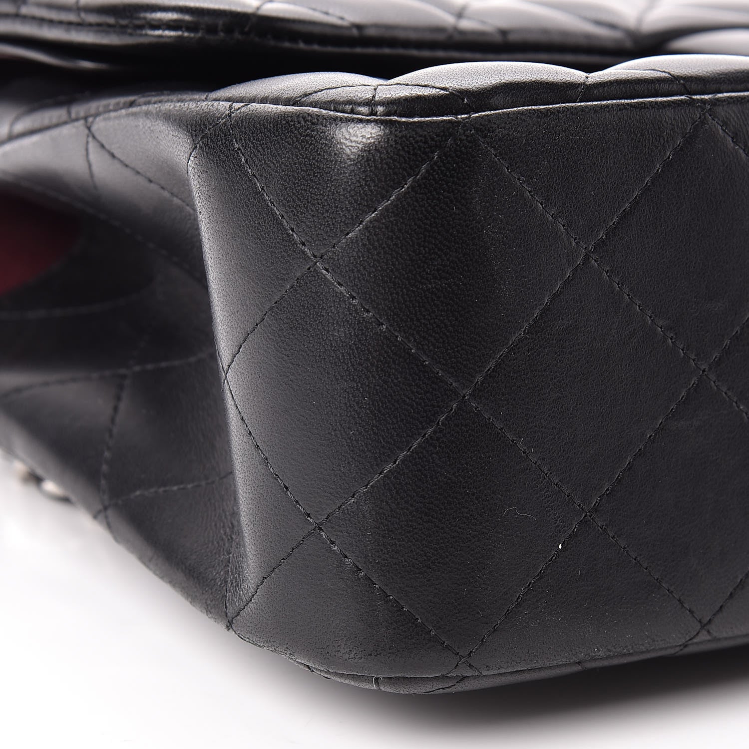 Chanel Lambskin Quilted Jumbo Double Flap Black 10 of 12