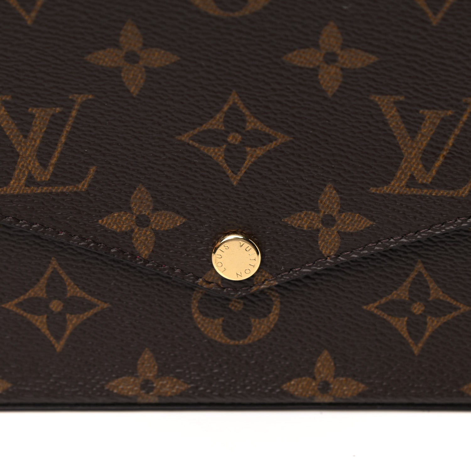 Louis Vuitton Monogram Pochette Felicie Chain Wallet Fuchsia 8 of 10